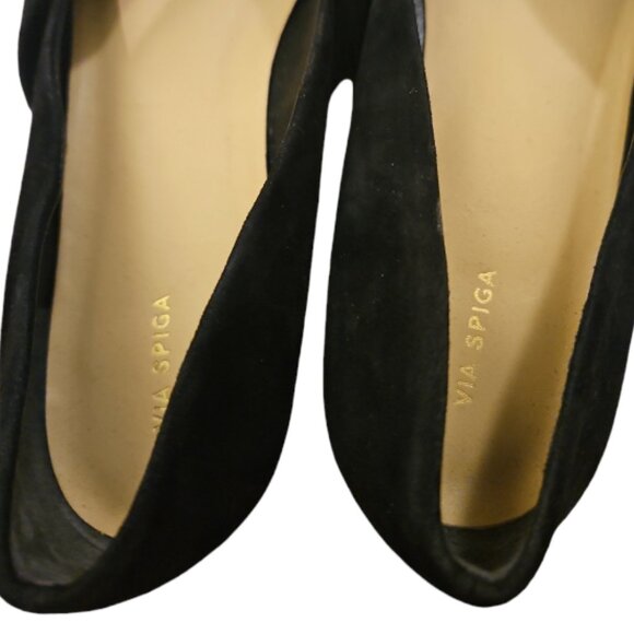 Via Spiga Pointed Toe Flats Suede Leather - 10 - Picture 6 of 6